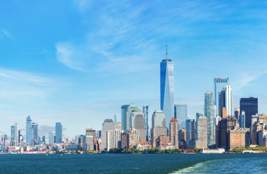 New York City skyline featuring some of the homes and apartments Maid Marines cleans